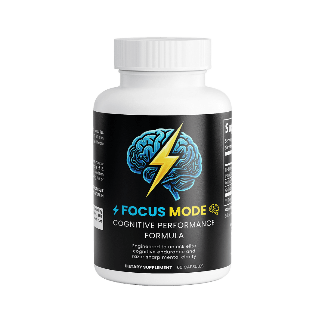 Focus Mode bottle and capsules